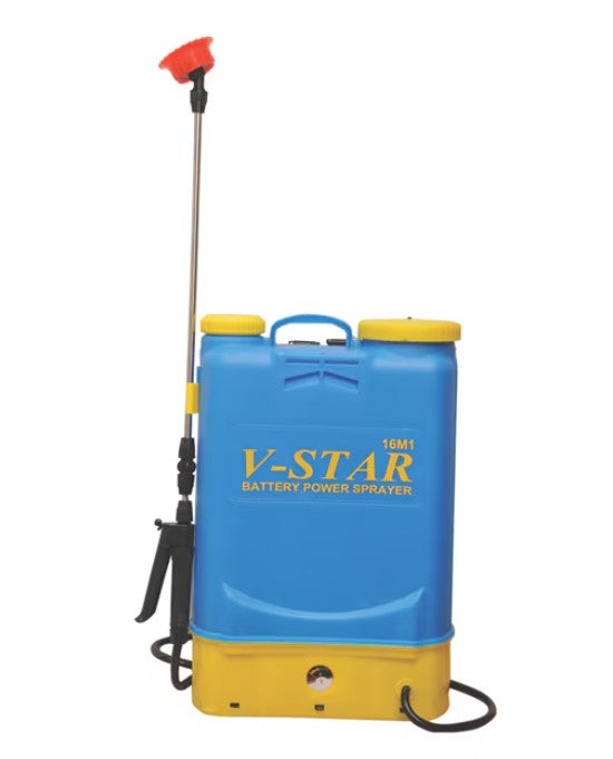 V Star 16L Battery Sprayer | 12V 12Ah Agricultural Spray Pump | Single Motor