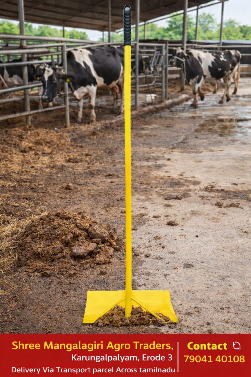 Long Handle Cow Dung Shovel - Farm & Cowshed Cleaning Tool